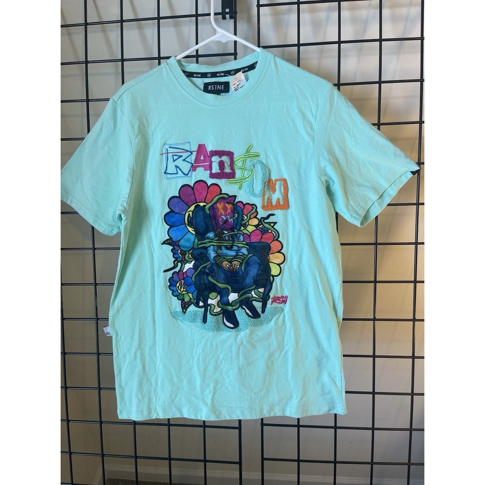 Ransom T-shirt Adult‎ Light Green Size Medium RS1NE